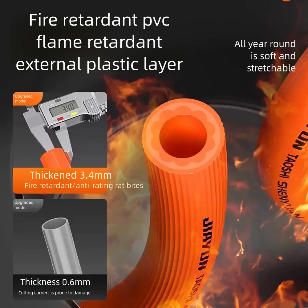 1m 2m 3m 4m 5m Thickened Gas Pipe Liquefied Gas Stove Explosion-Proof Gas Pipe Water Heater Accessories Natural Gas Hose Special