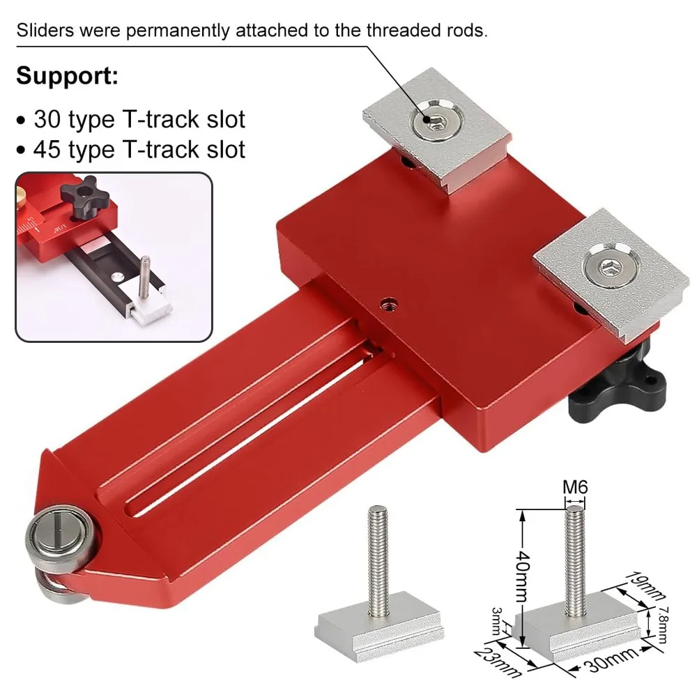 90/140mm Thin Rip Jig Table Saw Jig Woodworking Extended Cutting Guide Marking Gauge for Circular Table Saw Inverted Trim Router