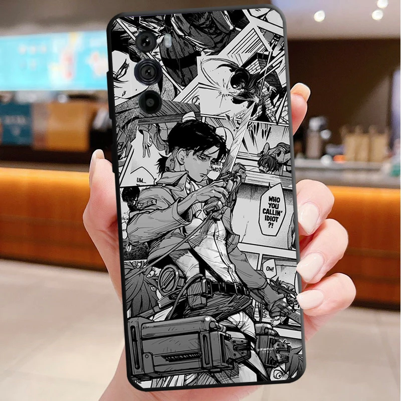 

Levi Ackerman Funda Phone Case For Motorola Edge 50 40 Pro 60 50 40 30 Ultra Neo Fusion Moto G Play G Stylus G Power G