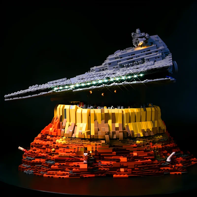 مجموعة إضاءة LED RC DIY لمجموعة مكعبات البناء LEGO Mould King 21007 (ضوء LED فقط، بدون نموذج كتل)