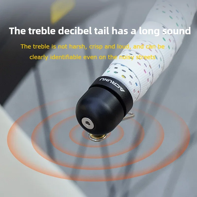 Lonceng Mini Sepeda, Lonceng Setang Sepeda Jalan Raya dari Alloy, Lonceng Berderit untuk Bersepeda, Lonceng Peringatan Desibel Tinggi untuk Bersepeda, Aksesoris Bersepeda