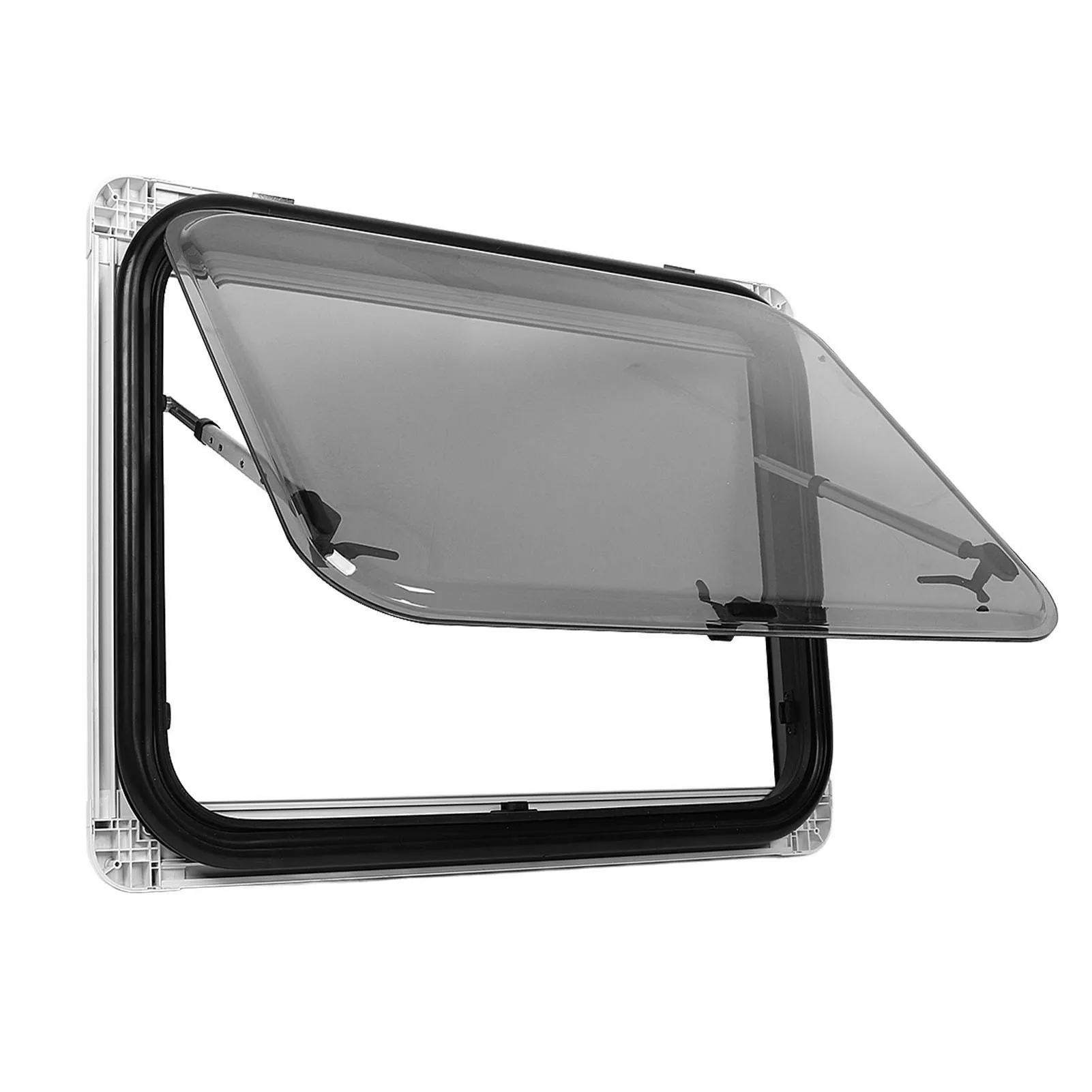 

RV Window L800 H500mm with Screen Sunshade Double Layer Acrylic Glass Anti UV Push Out Window for 28 to 45mm Wall RV Window