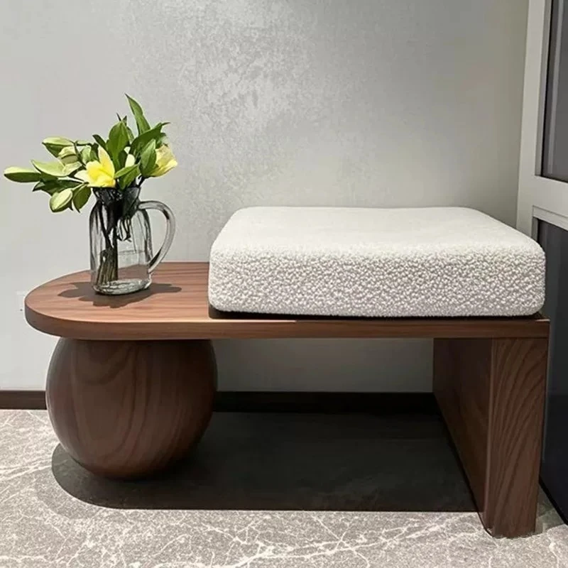 luxury stool Nordic Medieval Shoe Changing Stools Living Room Furniture Porch Shoe Ottomans Bedroom End Stool Cloakroom Bench