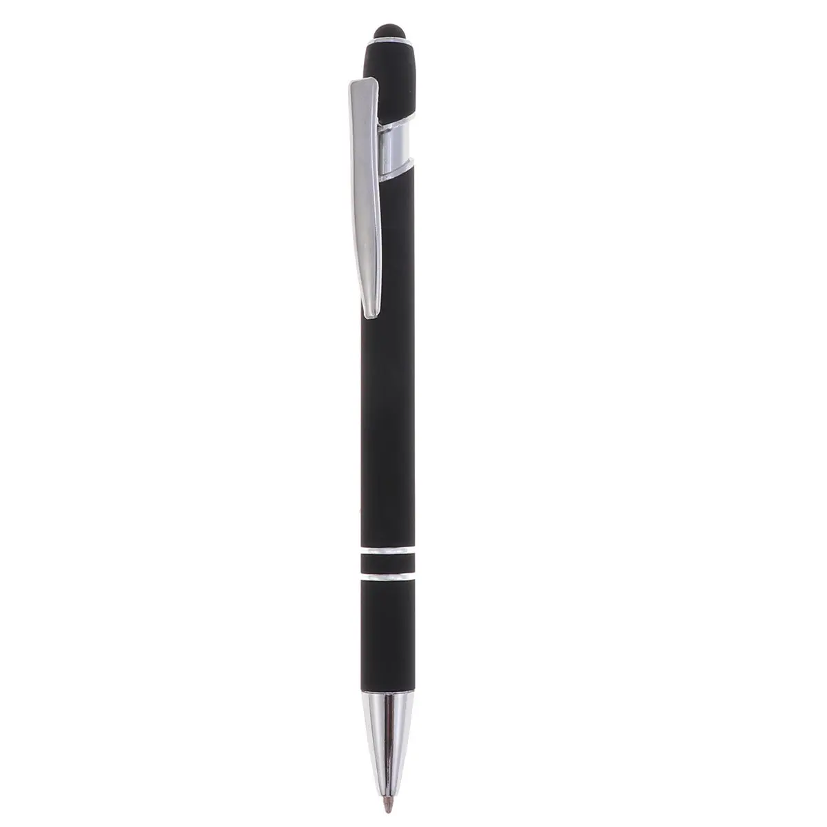 Multi-Function Click Ball Pen 2-in-1 Metal Capacitive Touchscreen Pen Handwriting Stylus for Smartphones Tablets Sensitive Tip