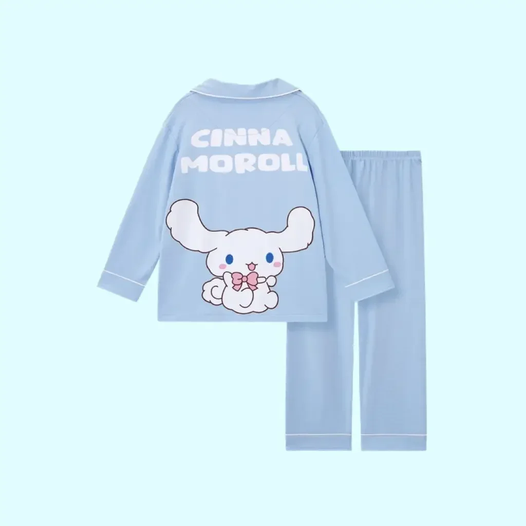 

Kawaii Sanrioed Anime Cartoon series Kuromi Pudding dog Cinnamonll My melody Cute girl family couple pajamas Christmas gift