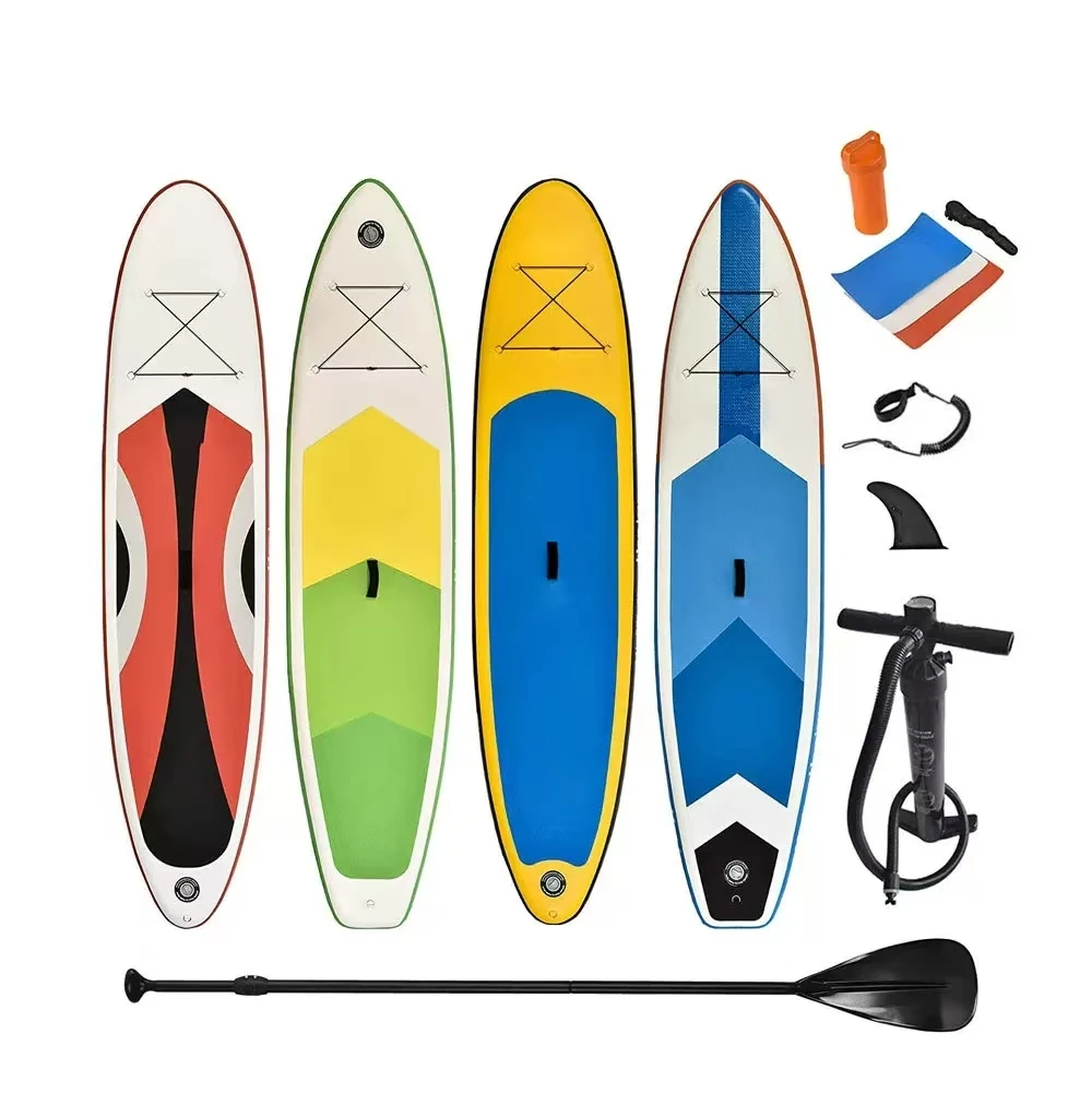 

Inflatable Fishing Paddle Board with Cup Holder & Pump | Portable PVC Material Stand up Paddle Surf Board