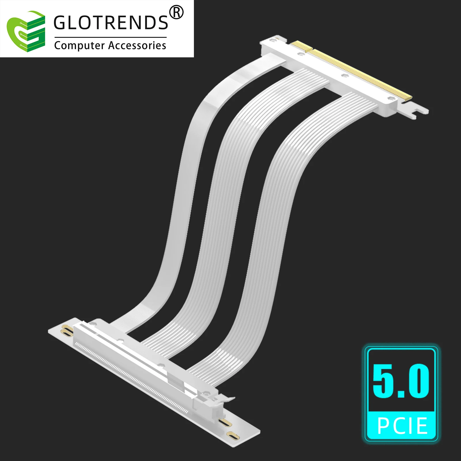 

Кабель-адаптер PCIe 5.0, совместимый с графическими процессорами PCIe 5.0/4.0, готов к использованию с RTX5090(Ti) и RX9070(XT), угловой (90 градусов), белый