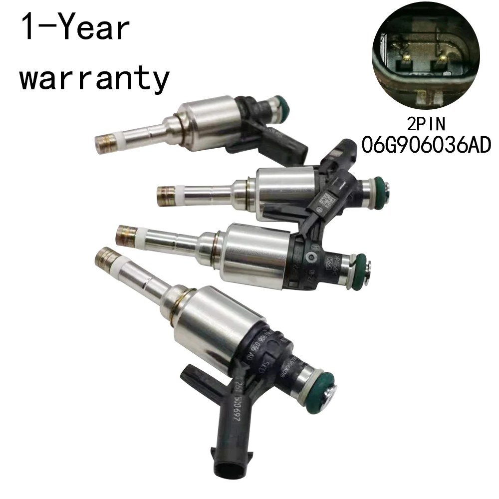 

4Pcs Fuel injection nozzle For Audi A4L VW Tiguan Teramont Magotan Tayron Viloran 06G906036AD 06G906036AM 06G906036AC