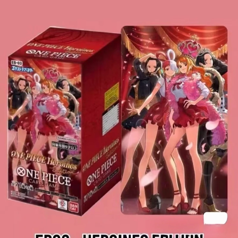 الرسمية حقيقية بانداي قطعة واحدة أنيمي EB03 اليابانية OPCG الثالثة رصاصة بطاقة الملحق حزمة سلسلة لعب الأطفال