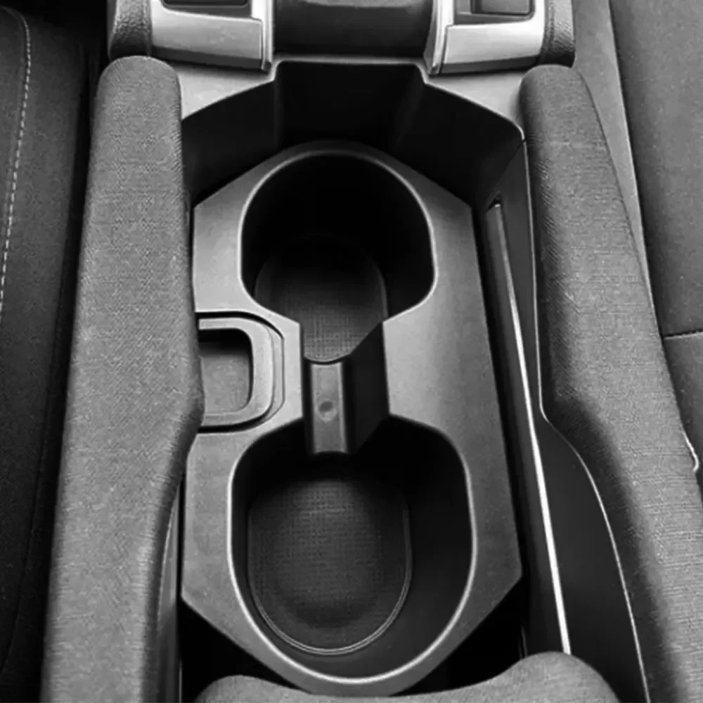 Car Central Control Water Cup Slot Holder for Civic 10th Gen 2016 2017 2018 Double USB Storage Box Tray Interior Accessories