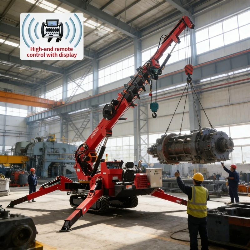 3 Ton Spider Crawler Crane Construction Lifting Equipment Hoist Crane with CE for Indoor Outdoor Use