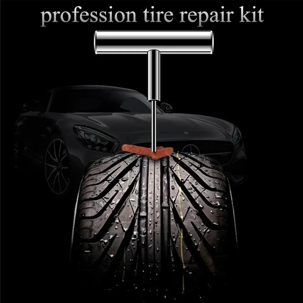 Auto Tire Puncture Repair Tool Set, carro, van, motocicleta, bicicleta, serviço de emergência, tubeless pneu Kit, Rebite Tools, 11 pcs por caixa
