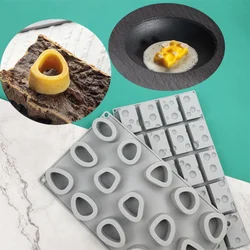 15 Hole Square Cheese Silicone Baking Mold DIY Stone Jelly Biscuit Baking Mould Dessert Cake Decor Soap Candle Making Set Gifts
