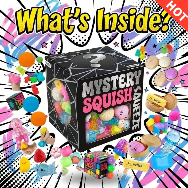 

Funny Mix Squishy Blind Box, Random Surprise Squeeze Toys, 1 Pcs Guaranteed Cute Fidget Toy for Stress Relief