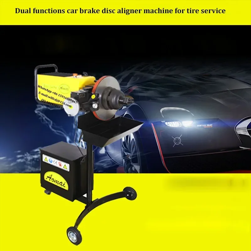 750W Car Brake Disc Lathe AM-983 Dual-Functions Brake Drum Cutting on Car and off-Car