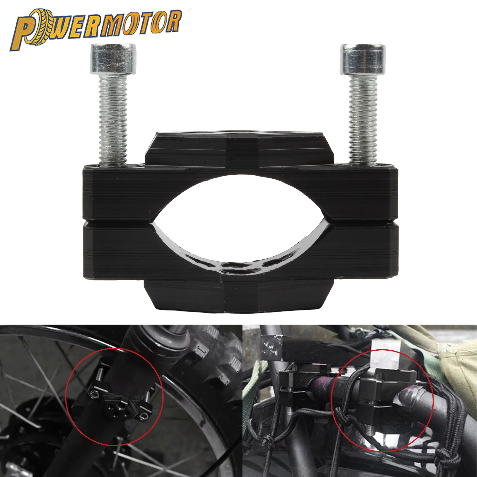 

Motorcycle Fork Tube Handlebar Bracket 32-54mm Bracket Handlebar Bumper Clamp Auxiliary Spotlight Headlight Mount Clip Parts