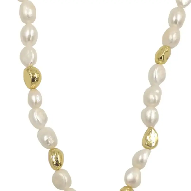 

WT-JN221 WKT 2023 New Sale Irregular Freshwater Pearl Women Chain Necklace Beautiful Party For Lady Of Fashion