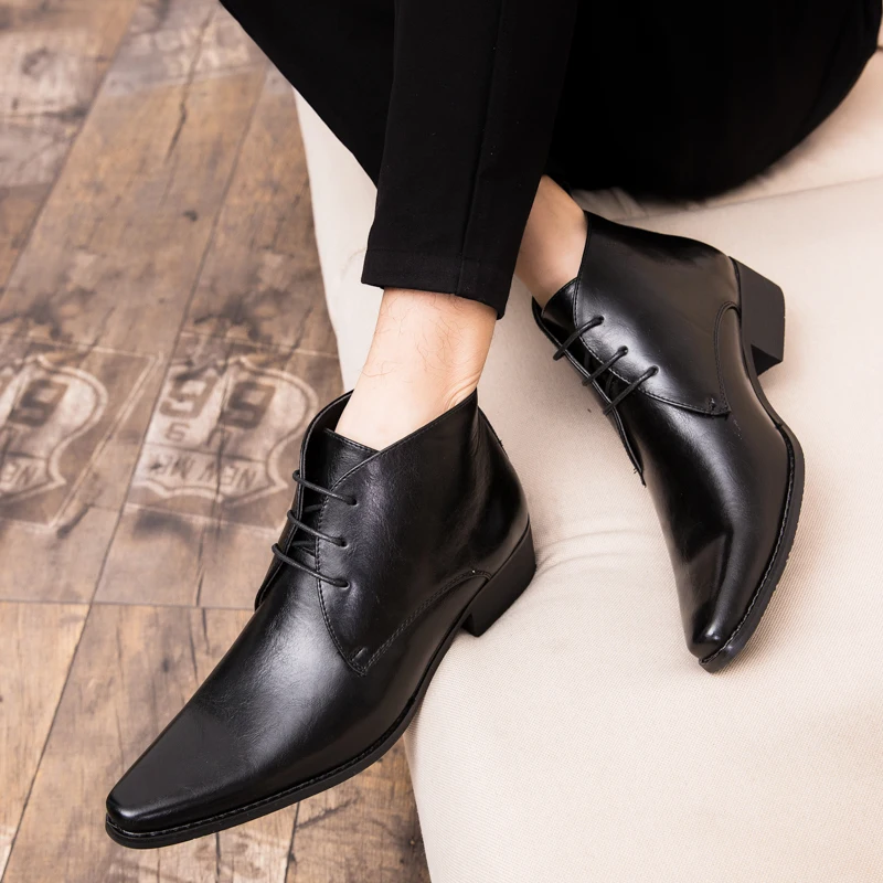 الرجال البدلة أحذية المهنية أحذية من الجلد جديد أحذية رياضية كاجوال فستان العمل أحذية الأعمال الذكور الأحذية الرسمية أحذية الزفاف الفاخرة #3