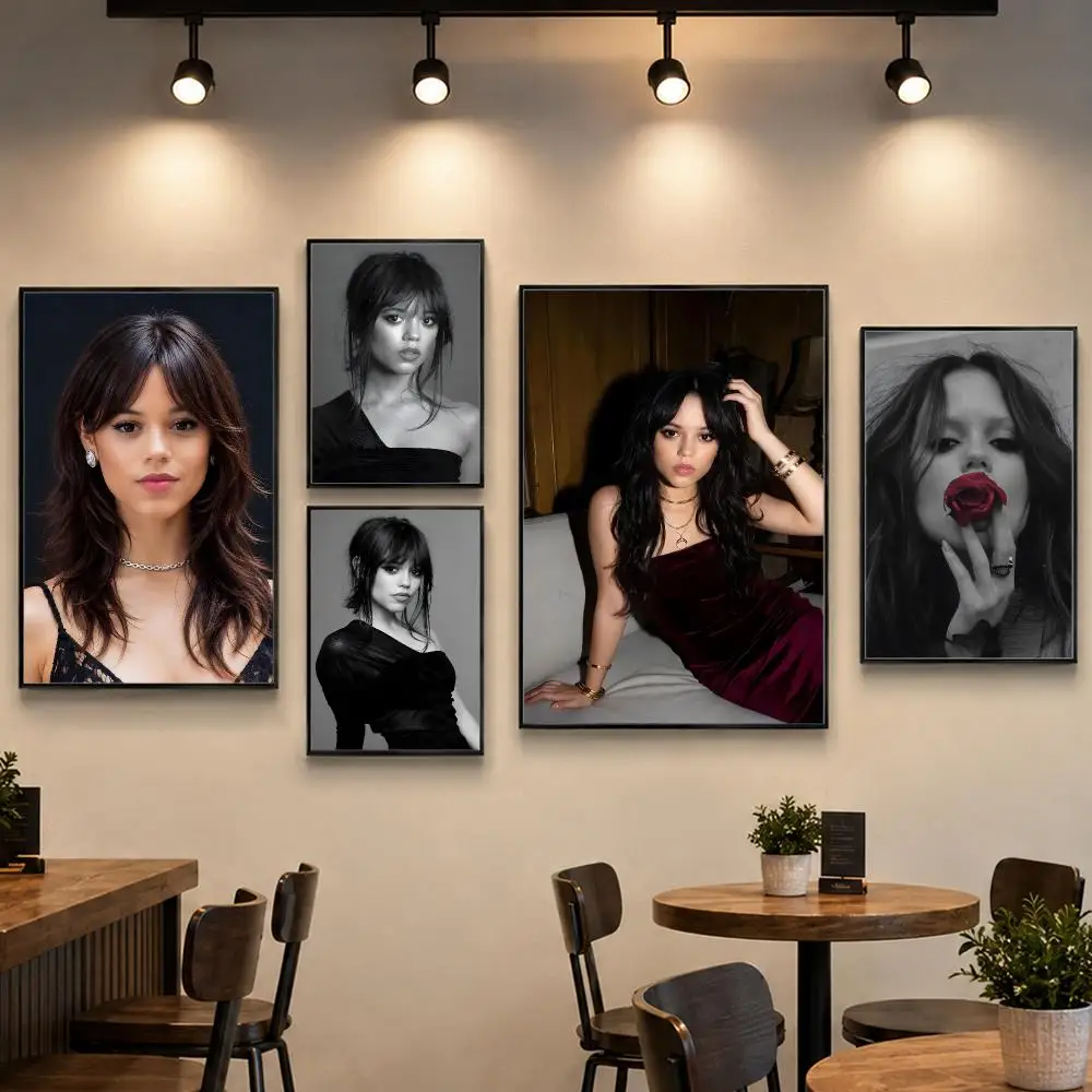Actress J-Jenna Ortega Poster PP Paper Decorative Wall Art for Living RoomsBedrooms Bars Cafes Stylish Home Decor Gift