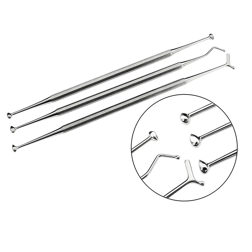 1pc Double-ended Dental Composite Resin Burnisher Autoclavable Stainless Steel Resin Filling Instrument for Dental Restoration