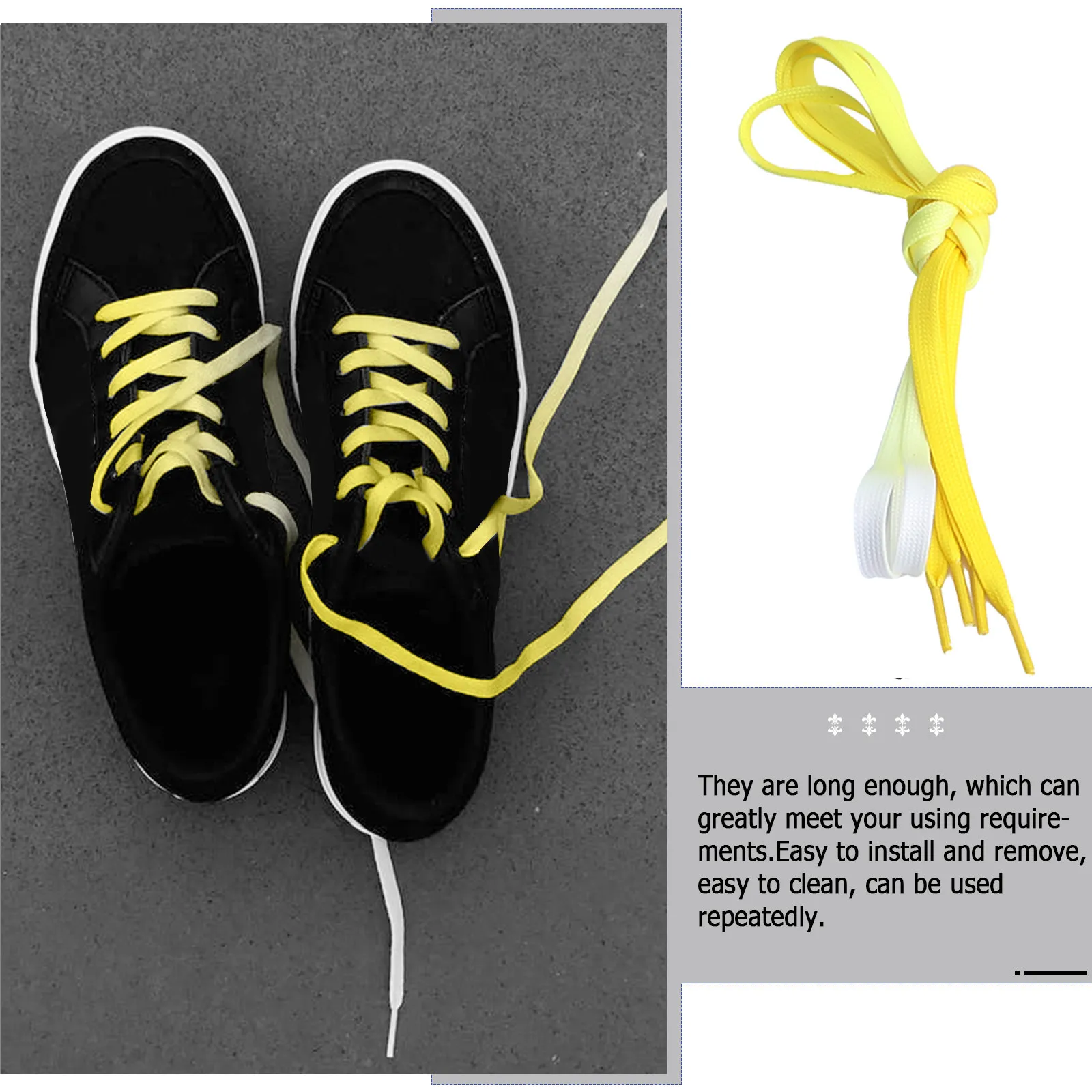 

11 пар ярких градиентных плоских шнурков для обуви: стильные, повседневные, для замены шнурков в кроссовках, декоративные и прочные