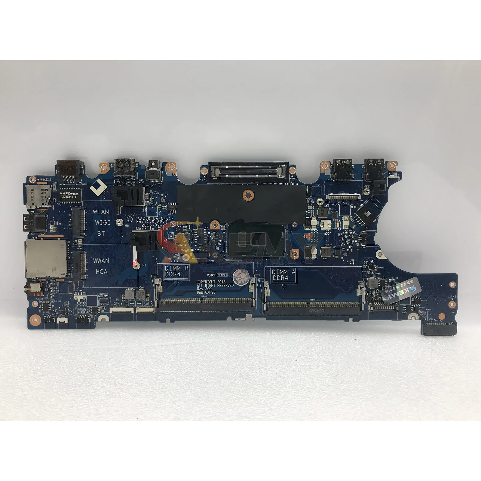 Placa base LA-C461P para la placa base del ordenador portátil Dell latitude E7470 con i3 i5 i7 0VNKRJ 0DGYY5 03GMP2 02R1TC 0YDW8F 100% probado OK