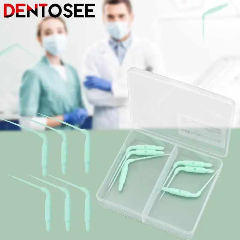 

6PCS Dental Plastic Sonic Powered Endo Irrigation Tips Fit For Dentistry Air Scaler Handpiece Irrigator Tip Lab Material