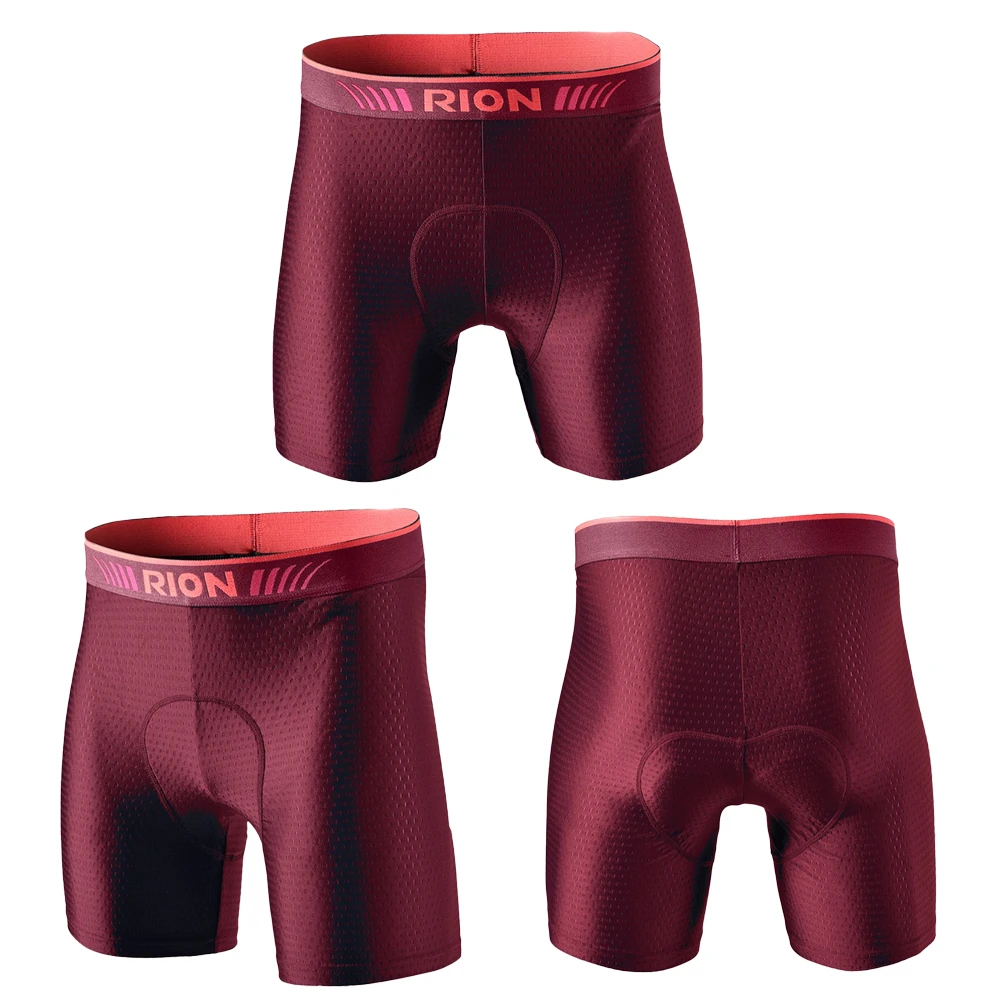 RION Men\'s Cycling Shorts MTB Downhill Cycling Underwear Pad Bike Pro Riding Clothing Ciclismo Shockproof Bicycles Underpants