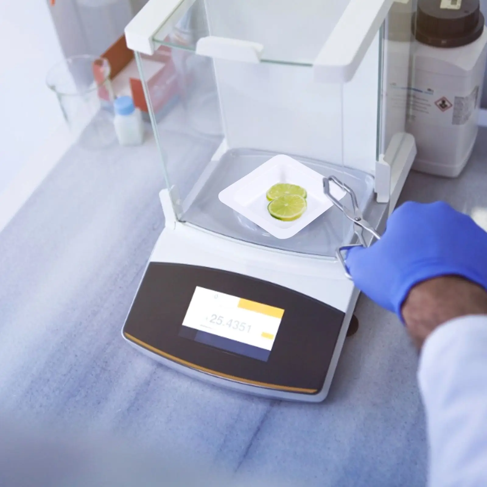 50 قطعة صينية وزن أطباق المختبر قوارب واضحة يمكن التخلص منها مكافحة ساكنة الغذاء الآمنة البلاستيك طبق بتري الكيمياء وزنها قارب مسحوق #2