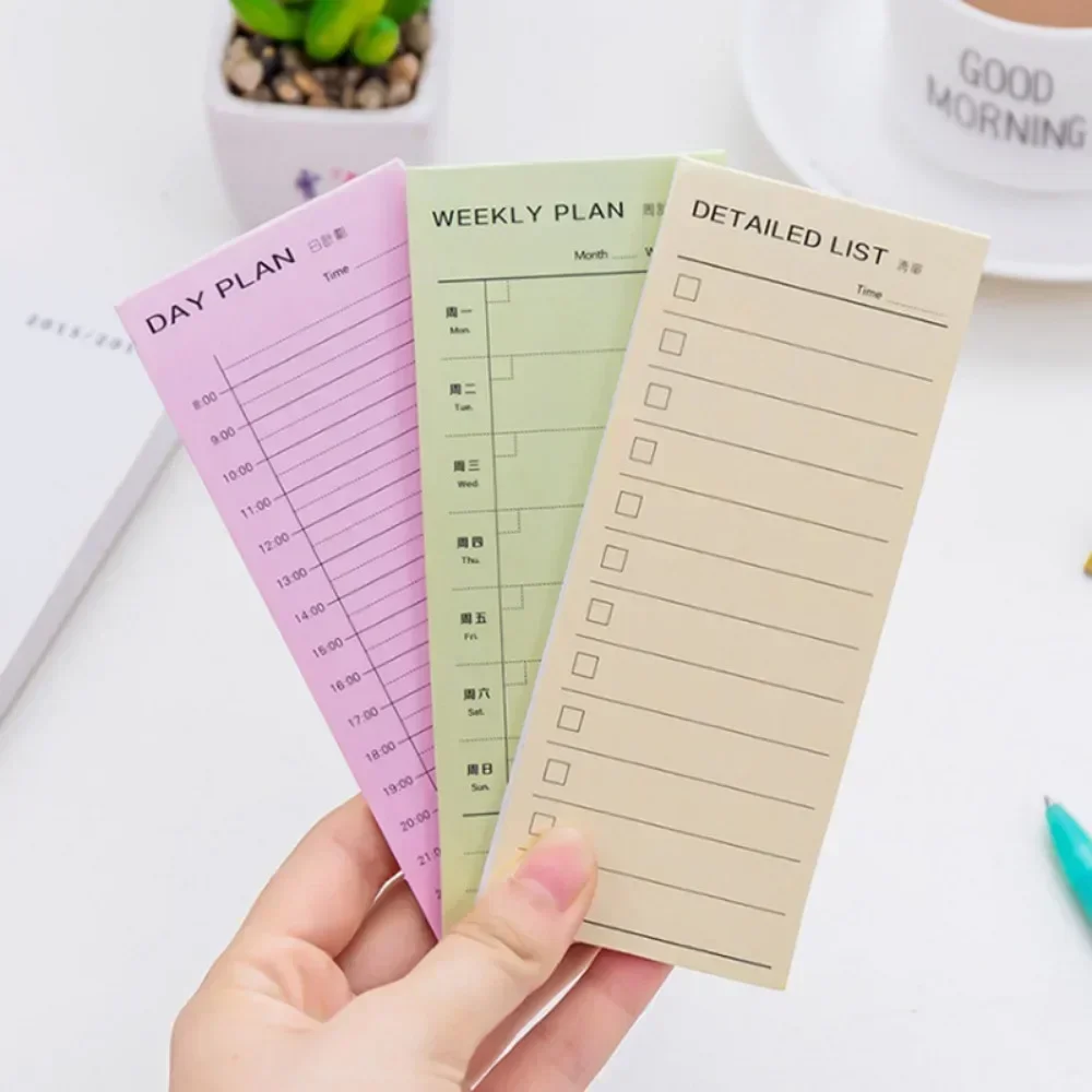 Notepad Copybook for Daily Memos, Notepad, Planejador de Memos Diários, Diário, Papelaria Office, Plano Dia, Semana, Plano Mês Lista Mais Detalhada