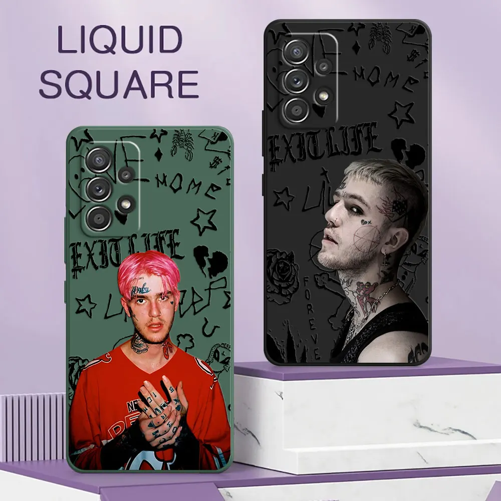 Lil Peep HellBoy Square Silicone Phone Case For Samsung Galaxy A13 A14 A21S A21 A22 A23 A24 A11 A12 A01 A02 A03 S A04 Soft Cover