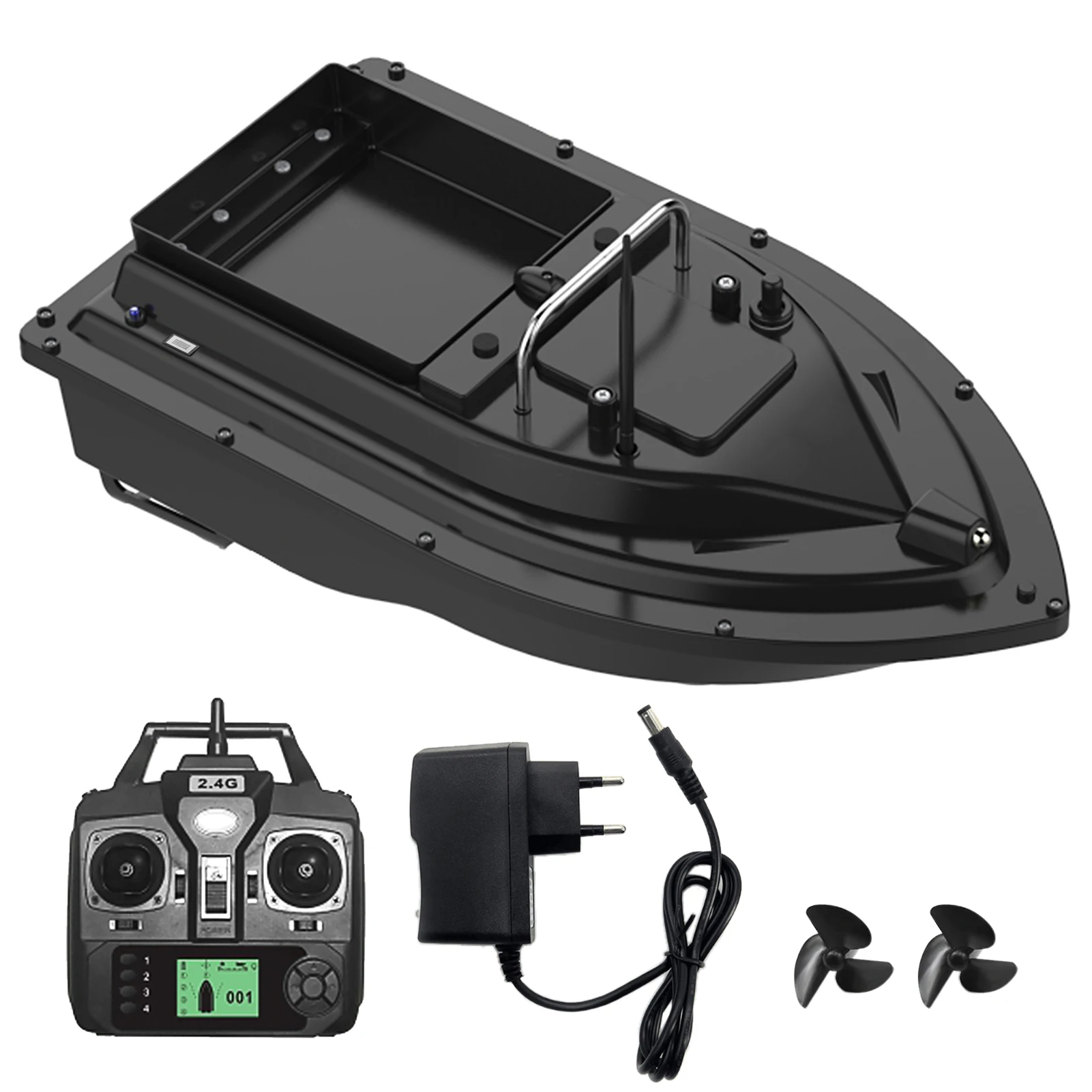 New GPS Fishing Bait Boat with Large Bait Container Automatic Bait Boat with 400-500M Remote Range