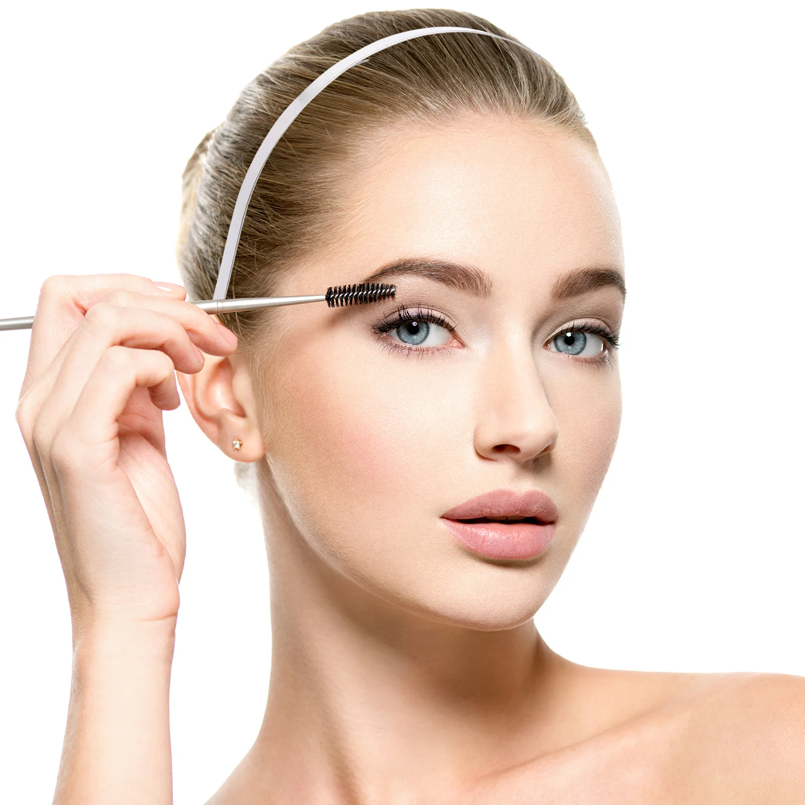 10 قطعة الفولاذ المقاوم للصدأ 7 مللي متر عقال الفضة المرأة الفتيات مشبك شعر هيرباند أنيقة لحفلات الزفاف حفلة موسيقية اكسسوارات