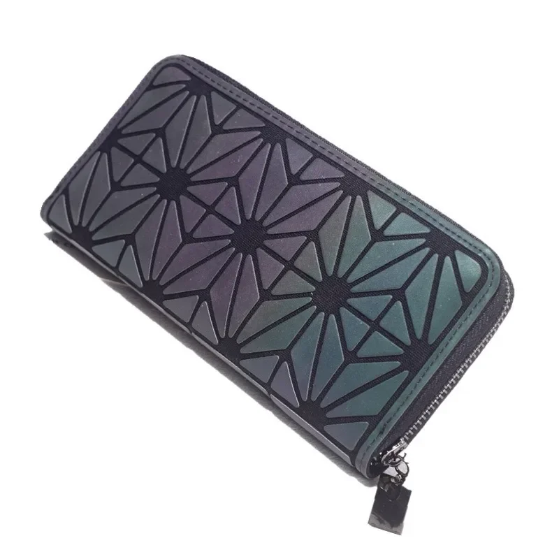 Purse Geometric Wallet Women Long women\'s Long Clutch Wallets Money Bag Wallet zipper Ladies Card Holder carteira portfel