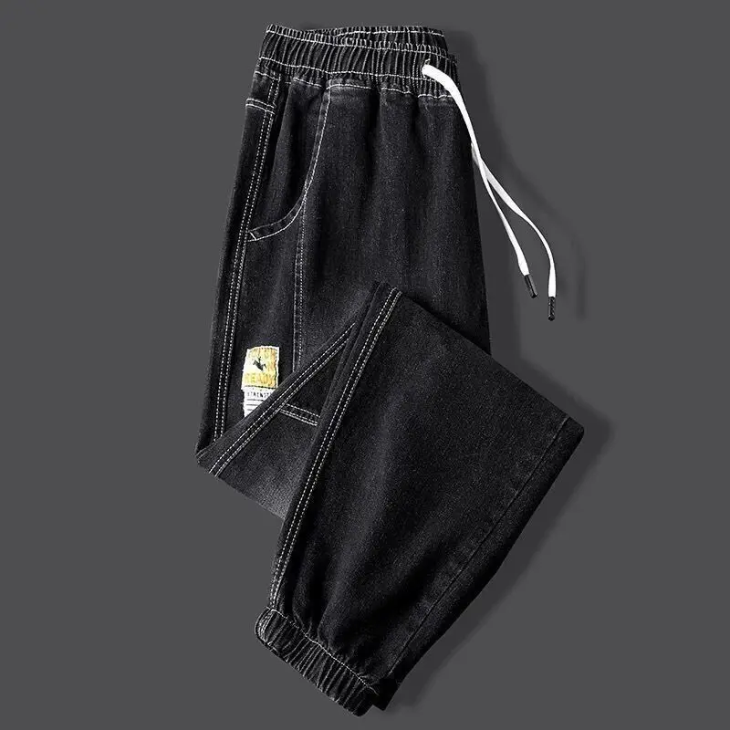 

Мужские брюки-стринги Harajuku Sle, осенние новые свободные хлопковые джинсы, повседневная рабочая одежда, Harajuku Sle Youth Faion