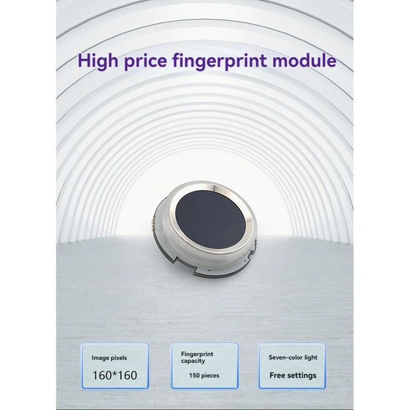 R502S Fingerprint Module Capacitive Fingerprint Module Sensor Scanner Fingerprint Recognition Module With RGB Light