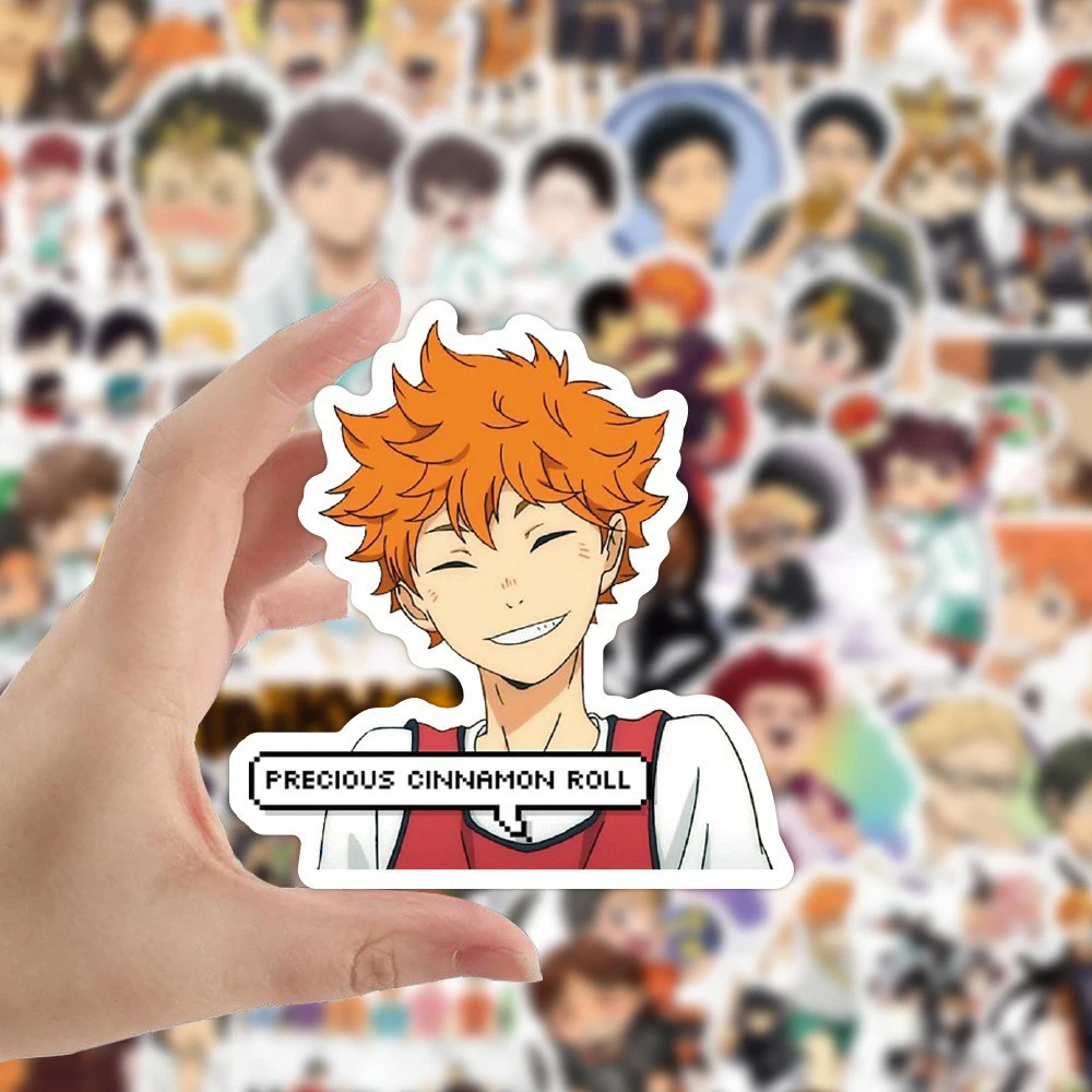 10/30/50/102 stücke Japan Anime Haikyuu Aufkleber Kind Spielzeug DIY Computer Laptop Telefon Fall Coole Cartoon Wasserdichte graffiti Aufkleber Geschenk