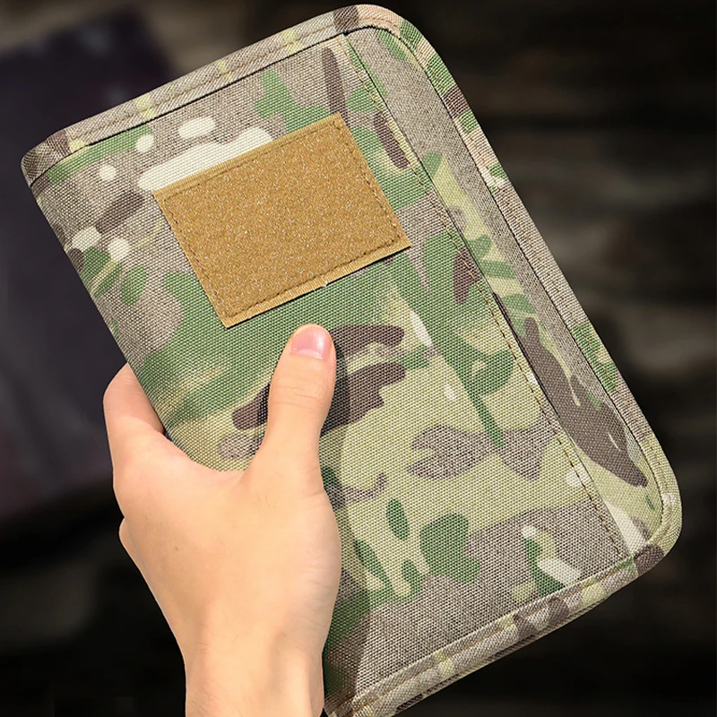 Outdoor A6 Book Cover Weatherproof Tactically Notebook Cover Cover Protector Camouflage Diary Cover Hiking Camping Accessories