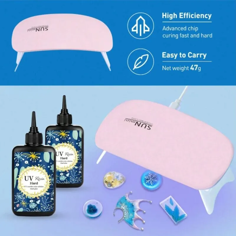 Żywica UV przezroczysta, twarda, ulepszona, krystalicznie czysta żywica epoksydowa w górę Premixed UV Cure Resin do tworzenia biżuterii z żywicy Rzemiosło odlewnicze — zdjęcie 3