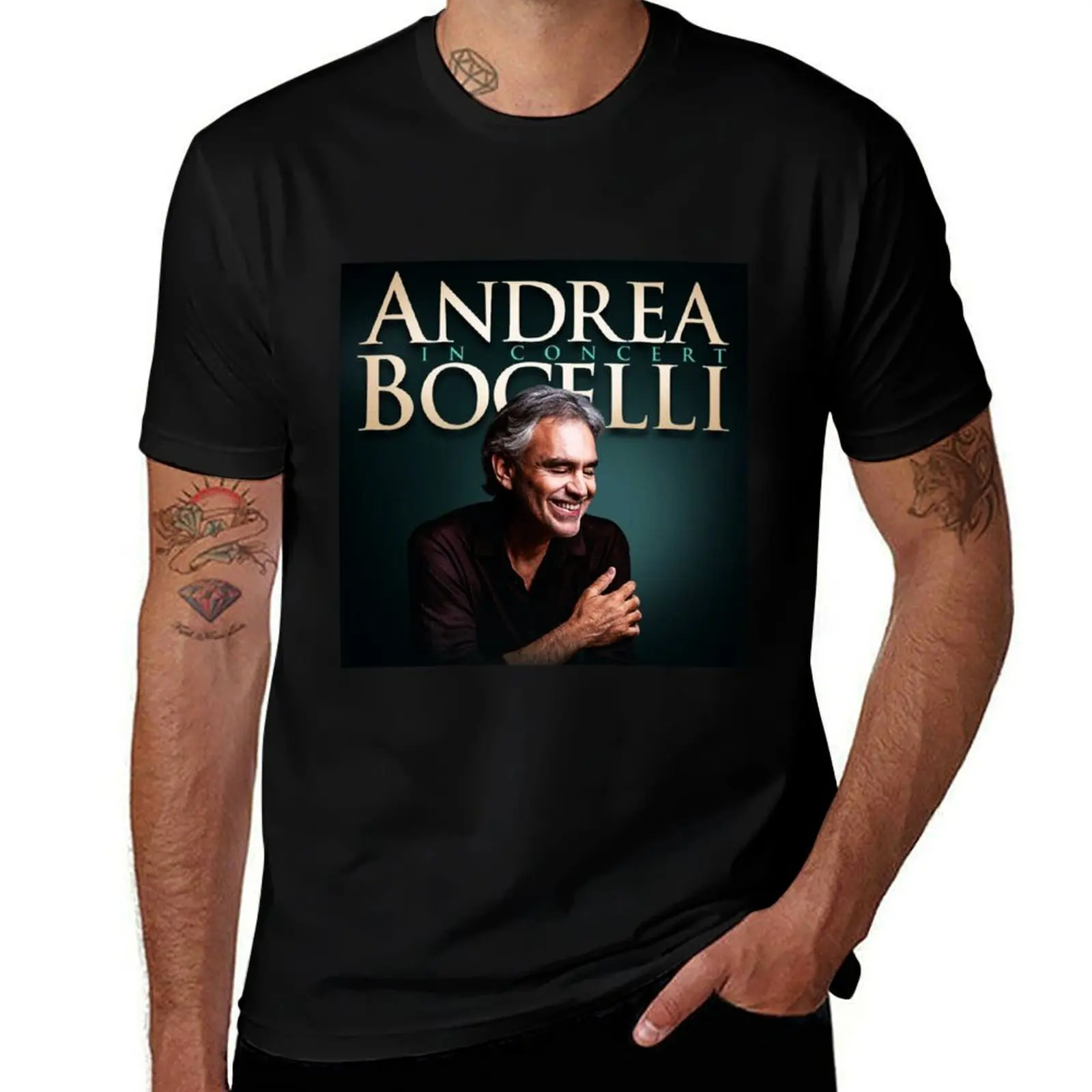 Best BOCELLI Best Man Tour ANDREA Selling Singer T-Shirt Cool Dry Performance T-Shirt