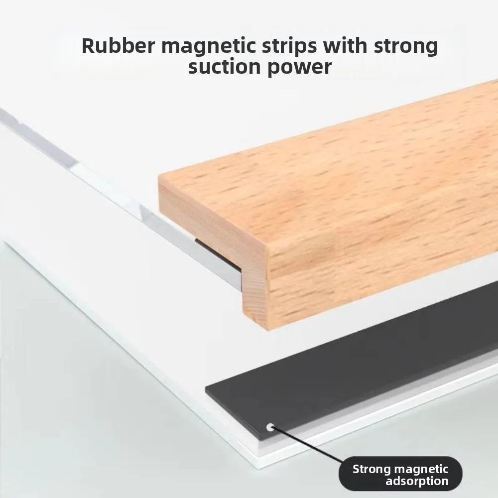 A 4/A 5/A 6 Magnetic Wall Mounted Frame Reusable No-drill Display Board Rectangle Simple License Plate Frame