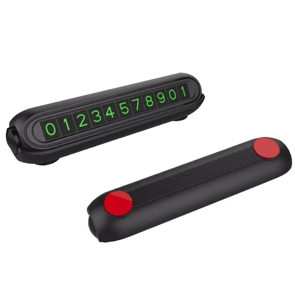 

2 Pcs ABS Aromatherapy Parking Card Temporary Phone Number Plate Heat Resistant Car Decor Hidden Parking Card Car Temporary