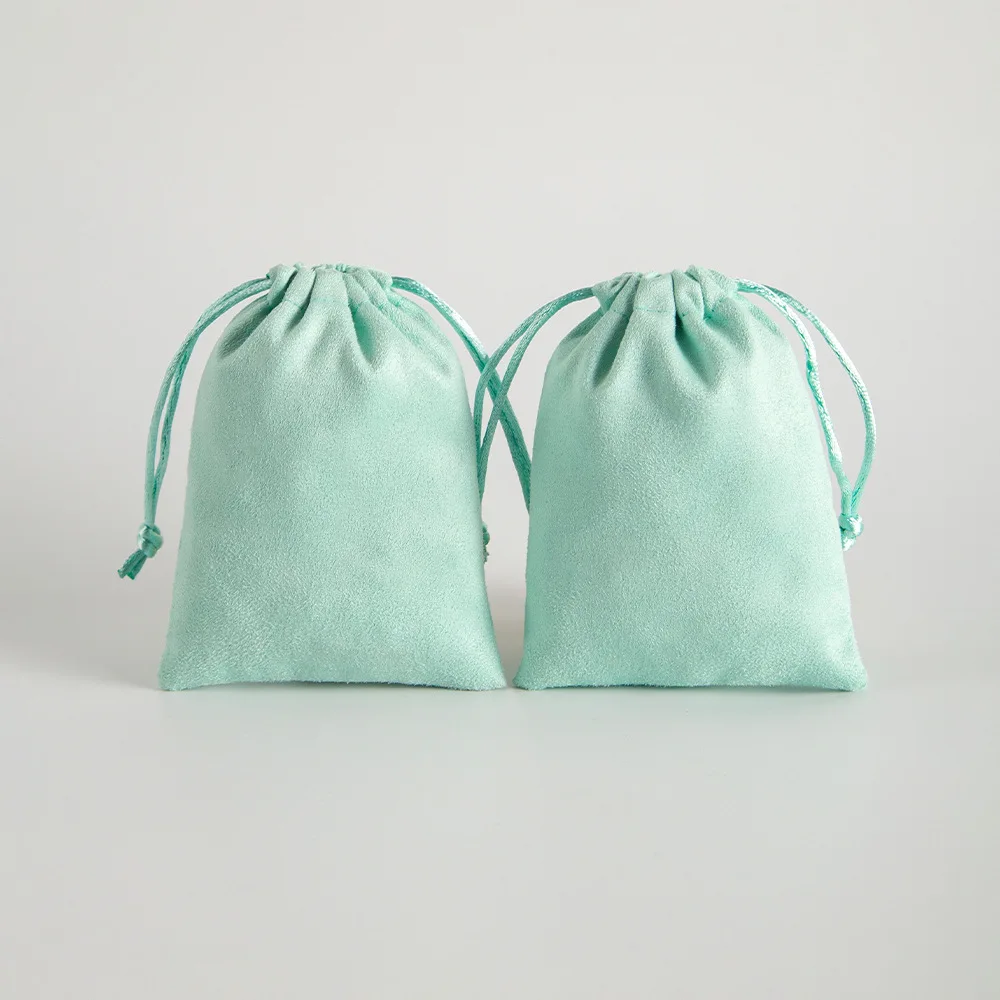 Purple Velvet Jewelry Bags 10-Pack, Drawstring Gift Pouch