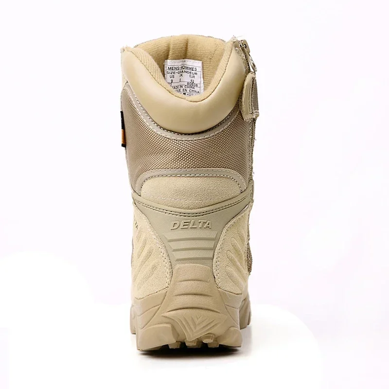 2019 Winter Men Boots Tactical Special Force Waterproof Leather Desert Work Shoes Men\'s Combat Ankle Boot