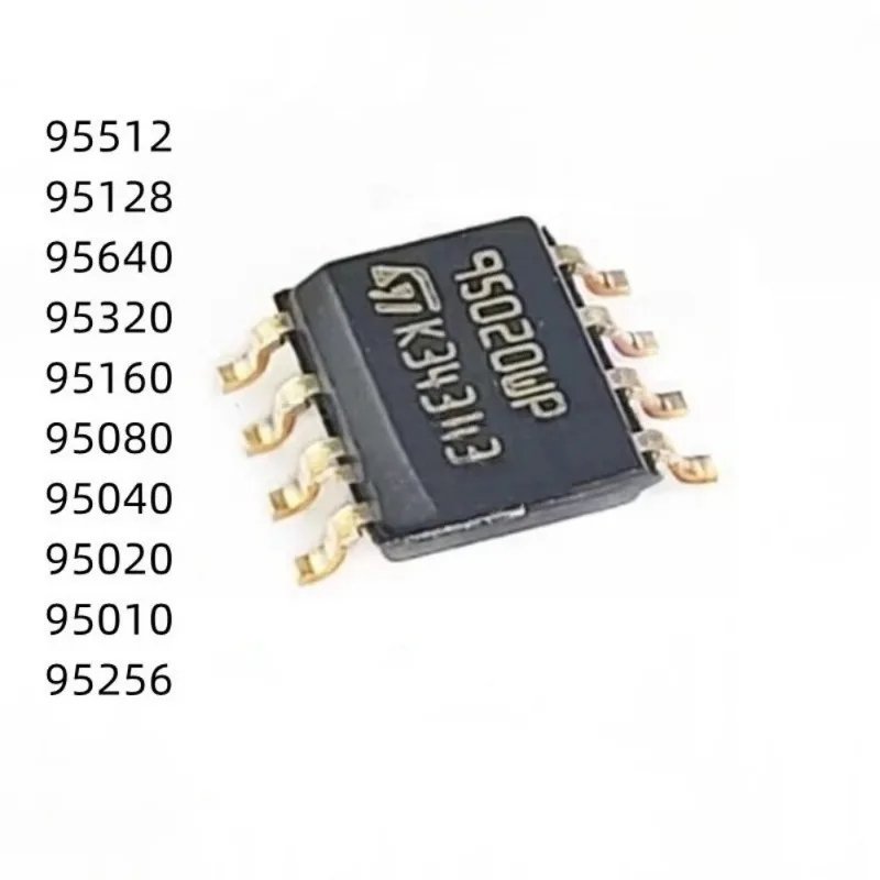 (10piece) 95010 95020 95040 95080 95128 95160 95256 95320 95640 95512 SOP-8 SMD 100% New Original IC in stock Chip