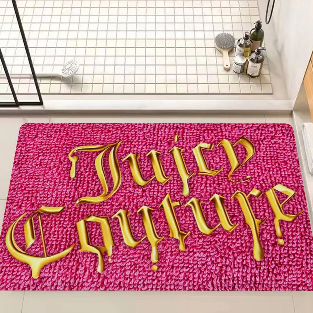 

J-Juicy C-Couture Colorfu Bathroom Mat INS Style Soft Bedroom Floor House Laundry Room Mat Anti-skid Welcome Doormat