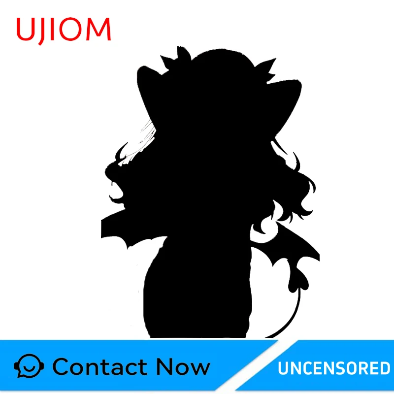 UJIOM Demon Girl Silhouette Standing Posture Wall Sticker Exquisite Scratch Proof Decal Suitable For Bedroom Bathroom Decor