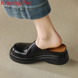 out of stock Superstar Thick Bottom Casual Spring Shoes Slip on Concise Slip on Slingback Mules Elegant Office Lady Women Pumps