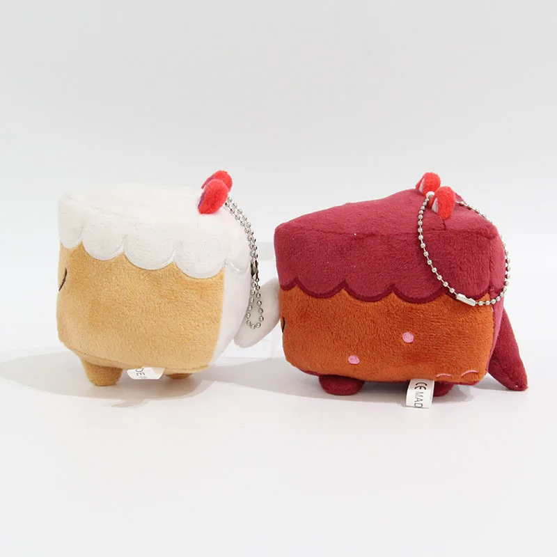 Cartoon Creative Cookies Run Kingdom Plush Pendant Key Chain Back Packaging Jewelry Soft Plush Doll Gift for Boys and Girls