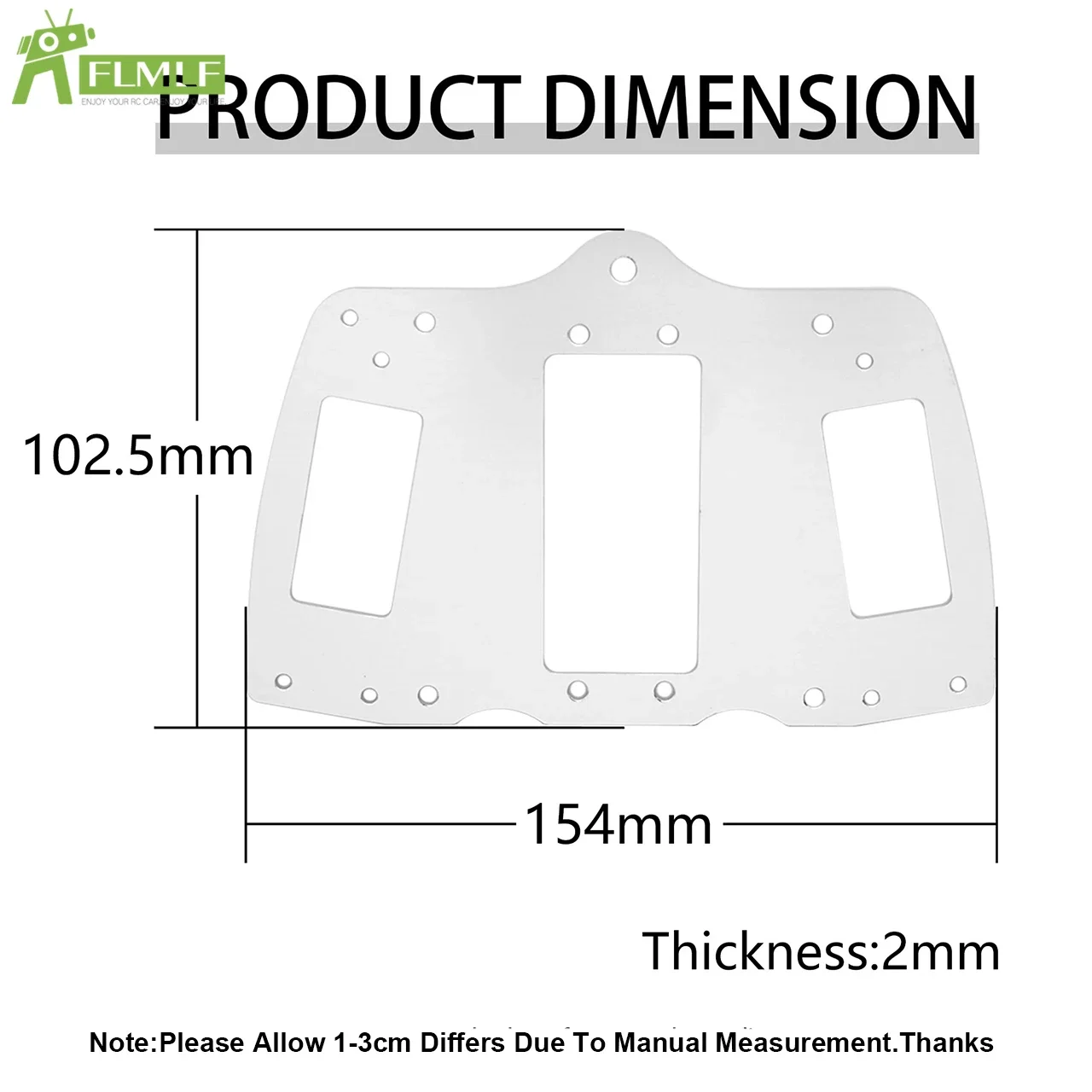 Piastra fissa in metallo CNC per servo sterzo adatta per 1/6 HPI FG Monster Hummer Truck ROFUN ROVAN Big Monster Rc Car Toys Giochi Parti